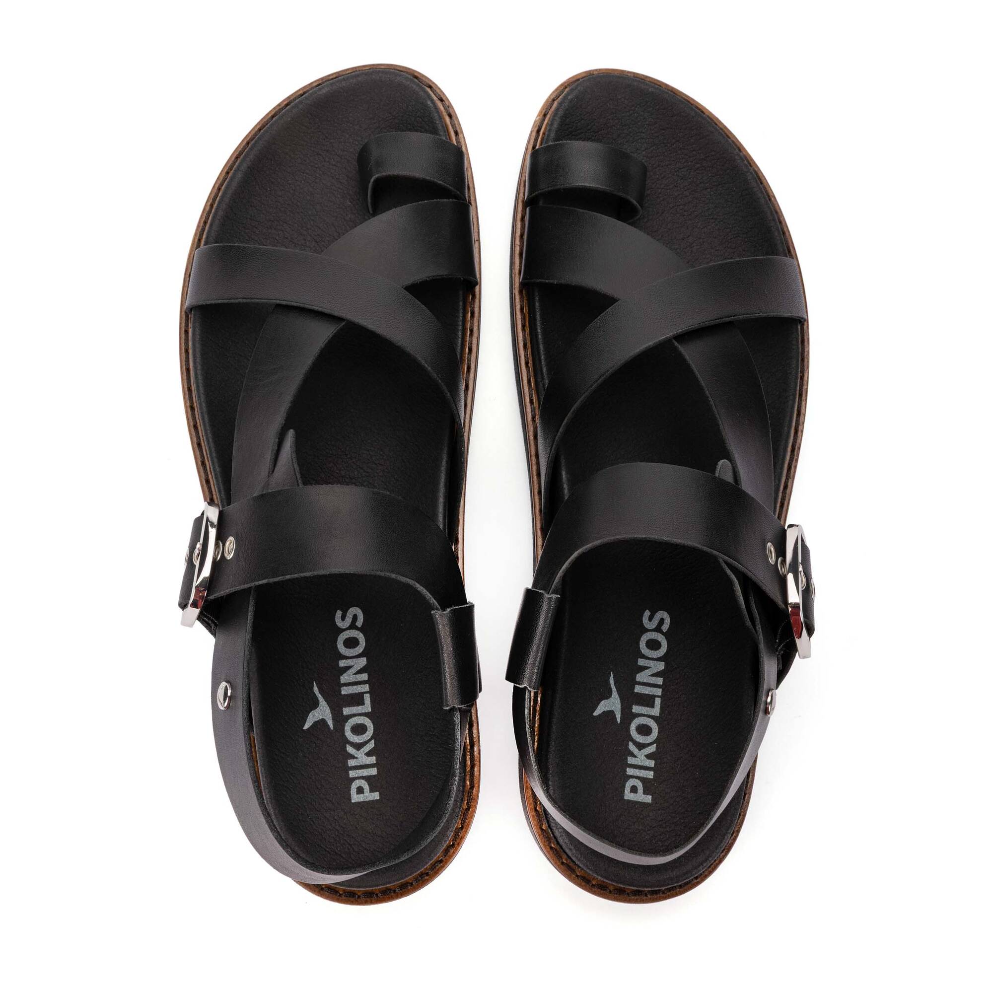 Sand&aacute;lias Rasas | AITANA W7Z-0937, BLACK, large image number 100-W7Z-0937_000_Pikolinos_AITANA_BLACK_full.jpg | null