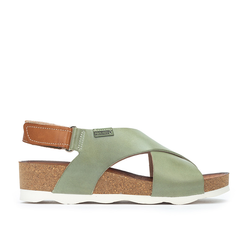 Sandales à semelles compensées en cuir MAHON W9E - Pikolinos - Modalova