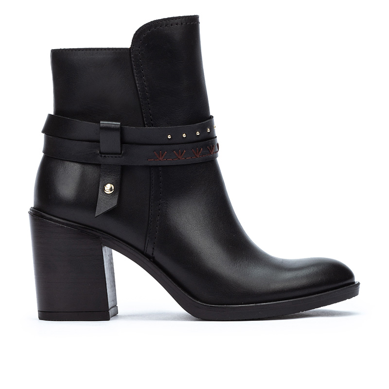 Pikolinos Botines de tacón de piel RIOJA W7Y