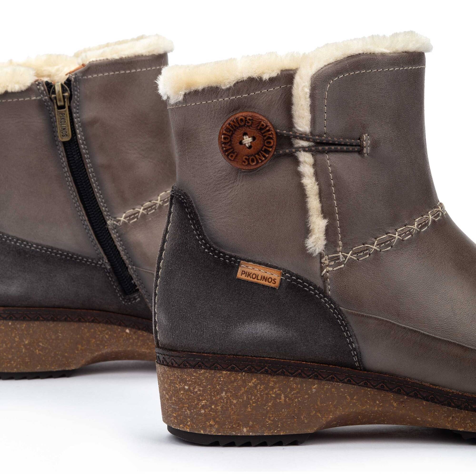 Flat Booties | GRANADA W0W-8711C2, DARK GREY, large image number 60-W0W-8711C2_052_Pikolinos_GRANADA_DARK_GREY_full.jpg | null