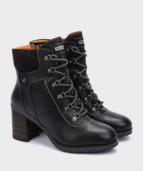 Ankle boots | POMPEYA W7S-N8851 | BLACK | Pikolinos