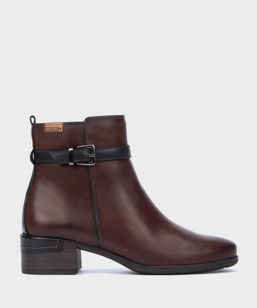 Botins Salto Alto | MALAGA W6W-8622C1 | CAOBA | Pikolinos
