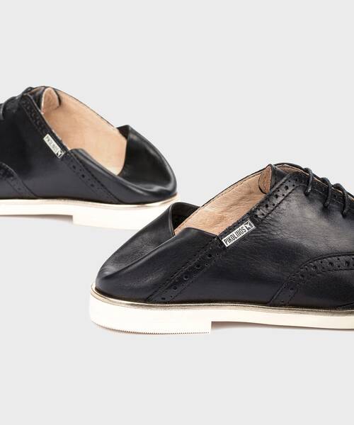 Flats | SANTORINI W3V-4802 | BLACK | Pikolinos