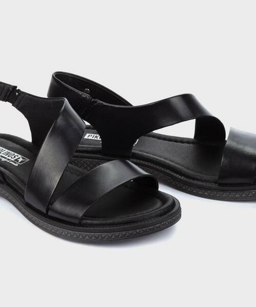 Flat Sandals | MORAIRA W4E-0834 | BLACK | Pikolinos