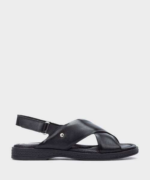 Sandalias planas | MORAIRA W4E-0724 | BLACK | Pikolinos