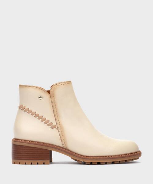 Botines con Tacón | MEDINA W0D-8871 | MARFIL | Pikolinos