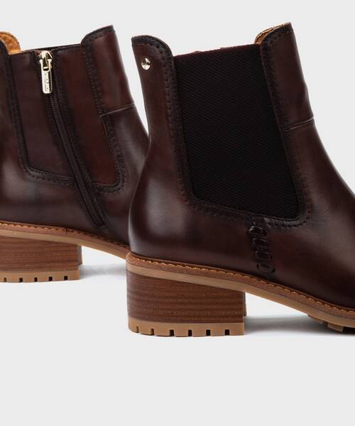Heeled Booties | MEDINA W0D-8792 | CAOBA | Pikolinos