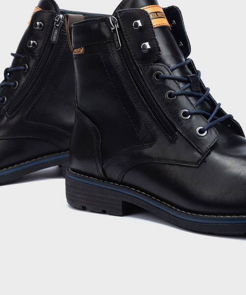 Ankle boots with zip , YORK M2M , YORK M2M-8171 , BLACK