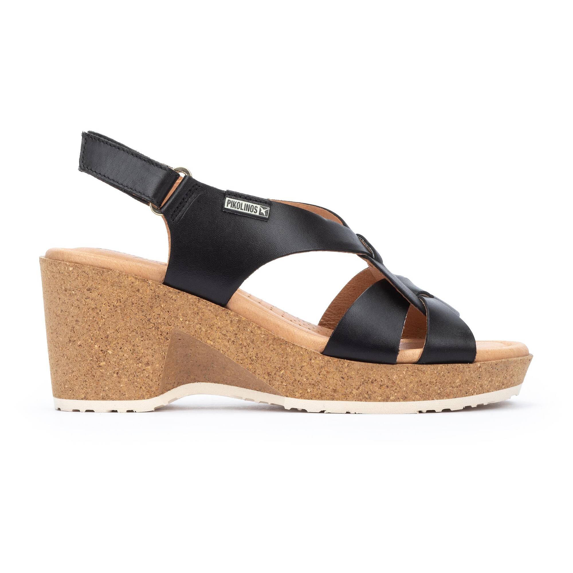 Wedges | ARENALES W3B-1518, BLACK, large image number 10-W3B-1518_000_Pikolinos_ARENALES_BLACK_full.jpg | null