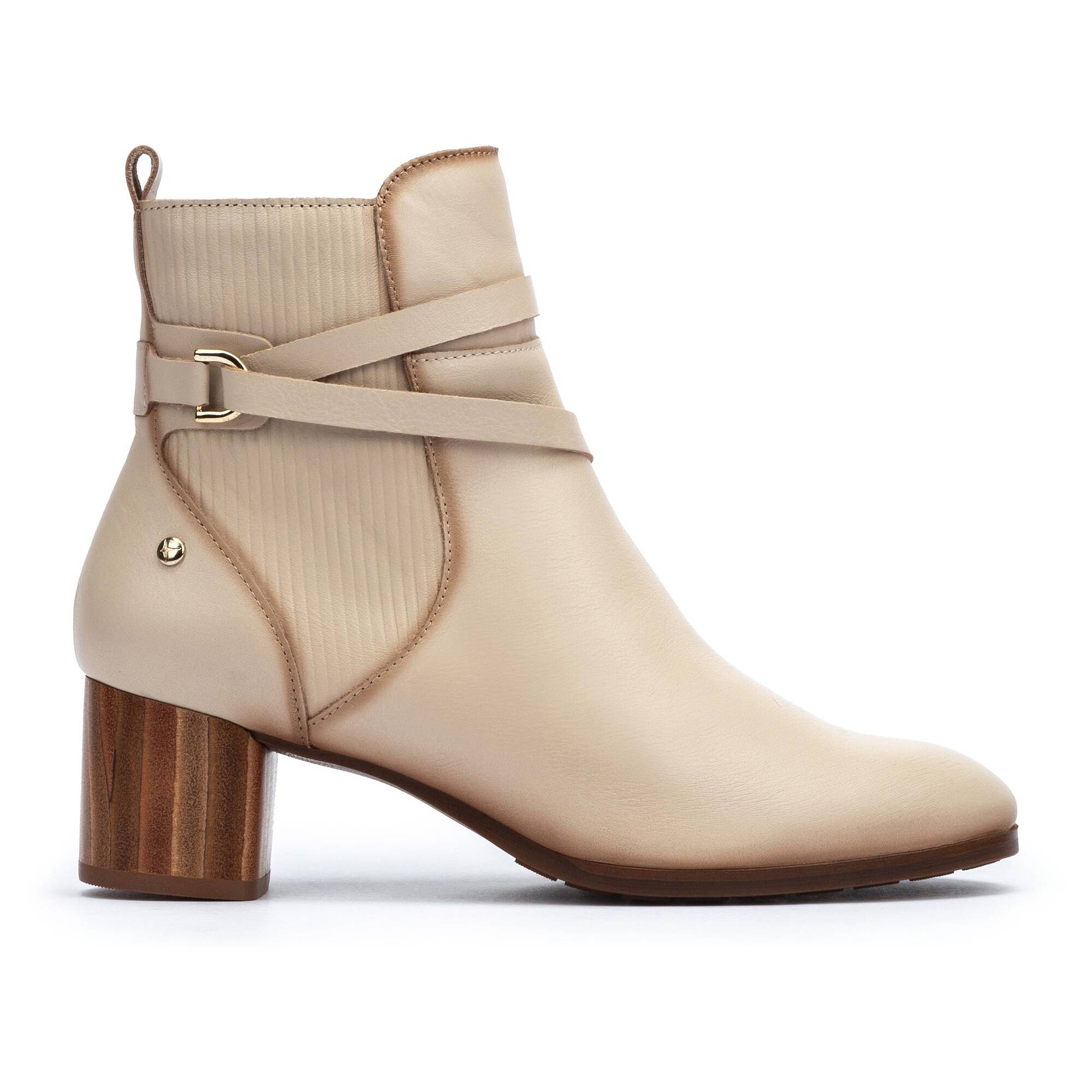 Heeled Booties | CALAFAT W1Z-8841, MARFIL, large image number 10 | null