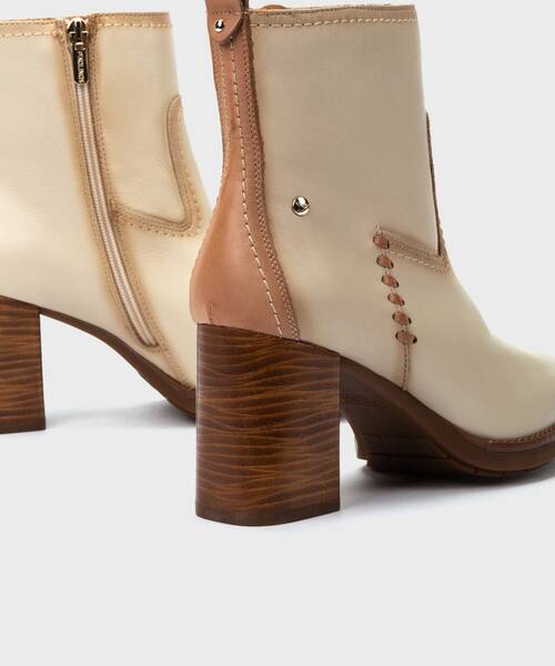 Botins Salto Alto | PALENCIA W9U-8945C1 | MARFIL | Pikolinos