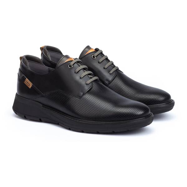 Lace-up shoes | BUSOT M7S-4388, BLACK, large image number 20 | null