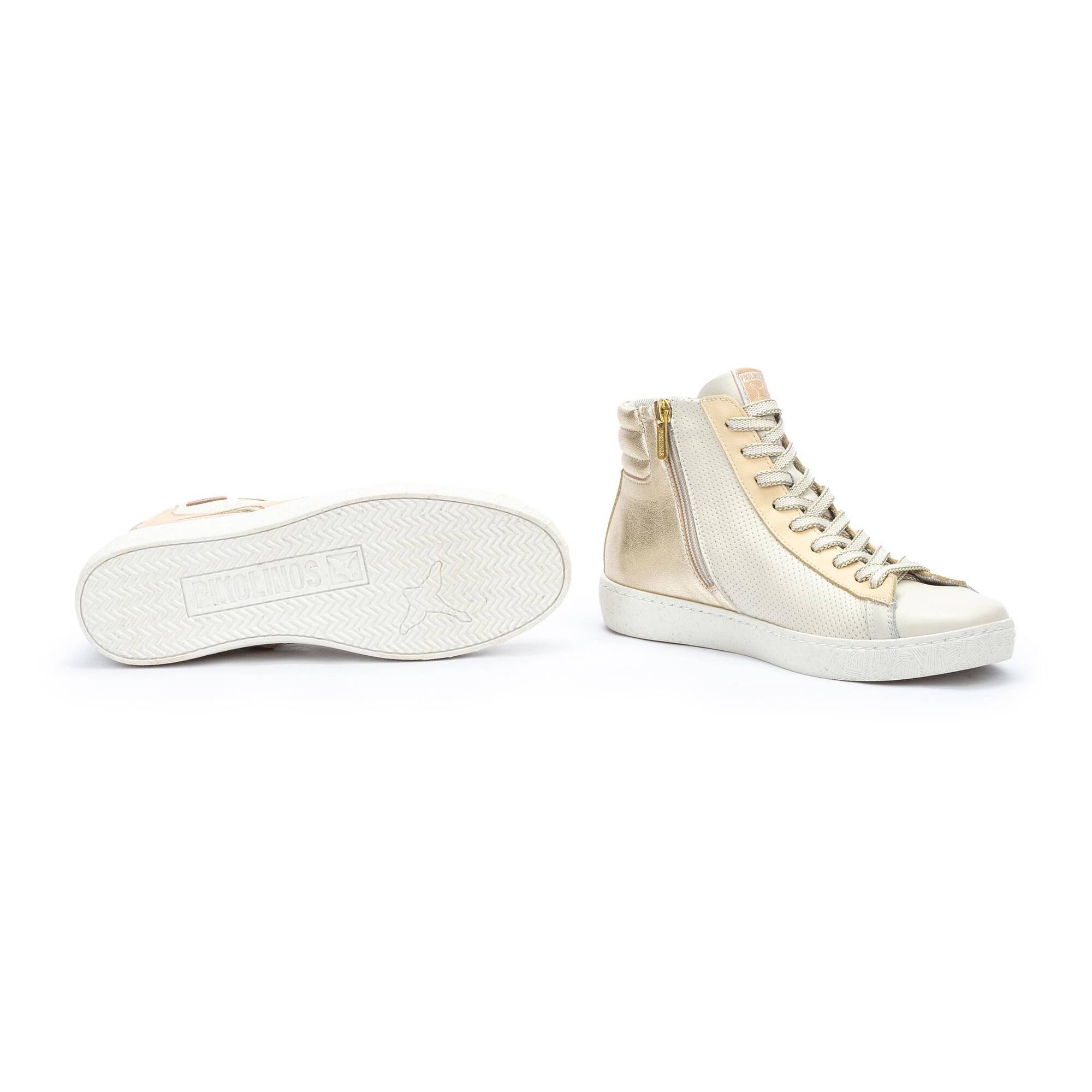 Scarpe alte platino top