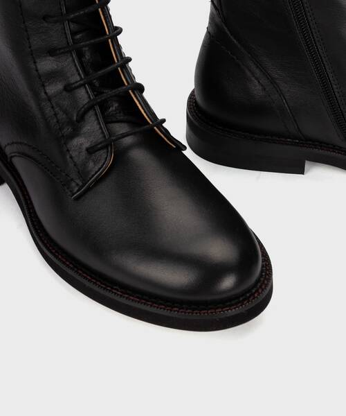 Flat Booties | DEVA W2L-8749 | BLACK | Pikolinos