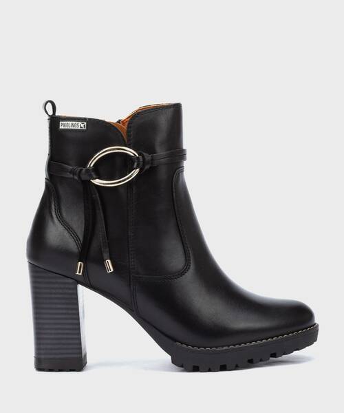 Heeled ankle boots | CONNELLY W7M-8542 | BLACK | Pikolinos