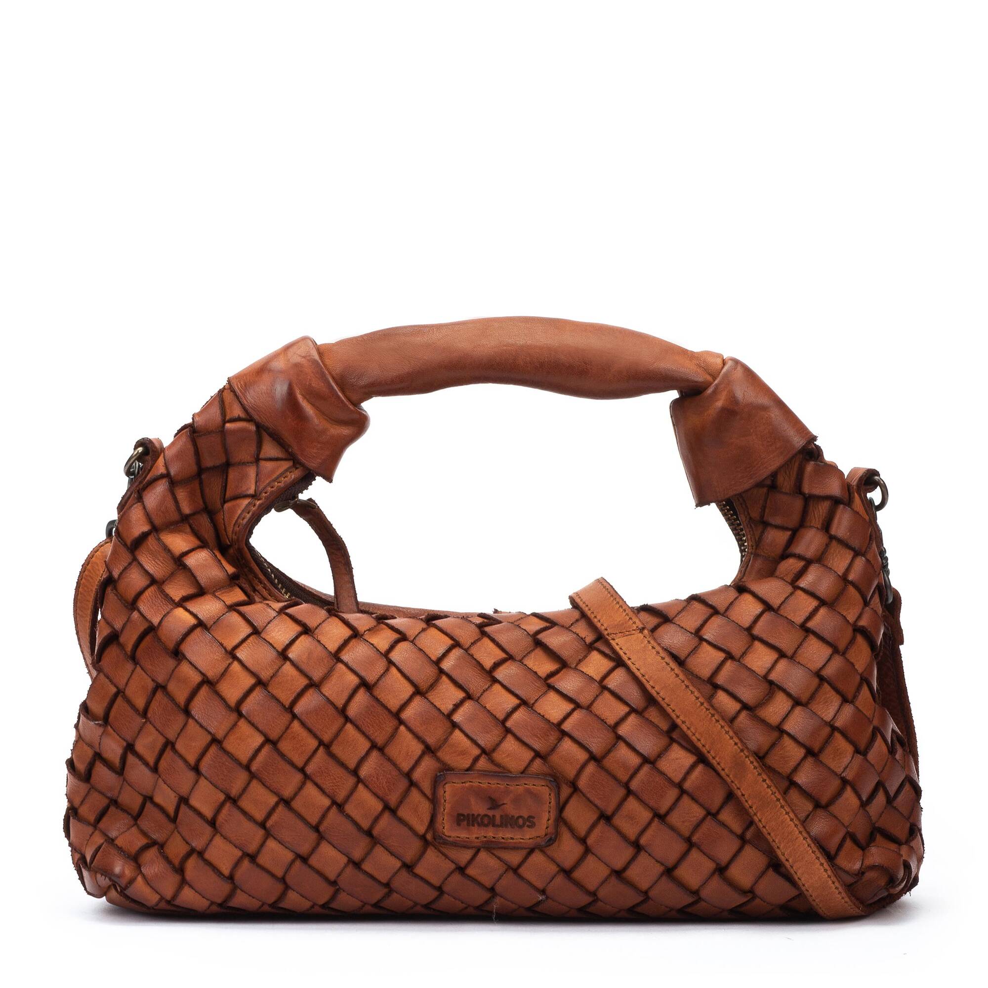 Leather handbag with zip closure for women. WHA-673 | PIKOLINOS
