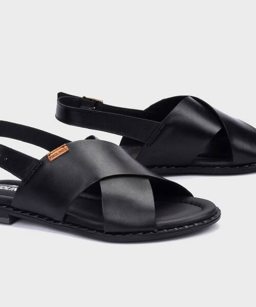 Flache Sandalen | ALGAR W0X-0576 | BLACK | Pikolinos
