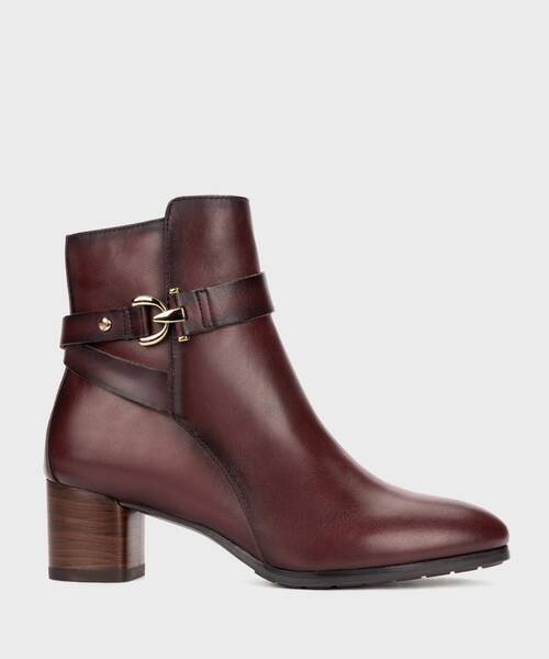 Heeled Booties | CALAFAT W1Z-8914 | GARNET | Pikolinos