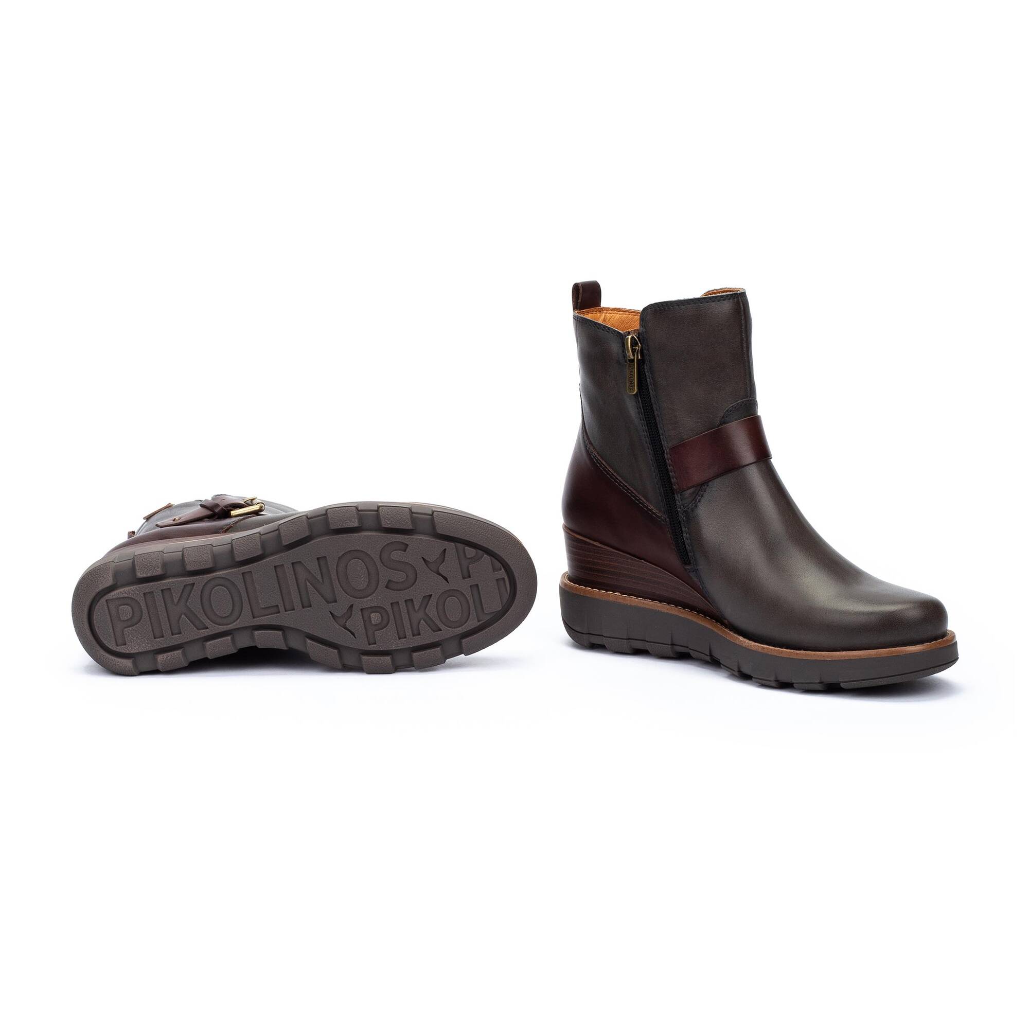 Heeled Booties | SANLUCAR W8F-8842C1, LEAD, large image number 70-W8F-8842C1_058_Pikolinos_SANLUCAR_LEAD_full.jpg | null