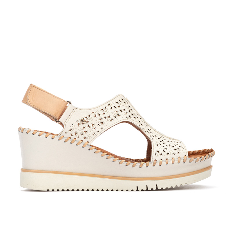 Pikolinos Sandalias cuña de piel AGUADULCE W3Z