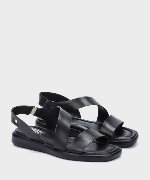 Sandalias Planas | CALELLA W5E-0565 | BLACK | Pikolinos