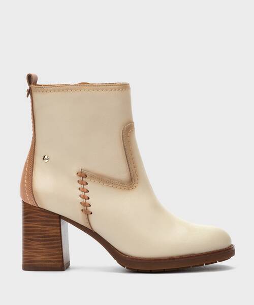 Botins Salto Alto | PALENCIA W9U-8945C1 | MARFIL | Pikolinos