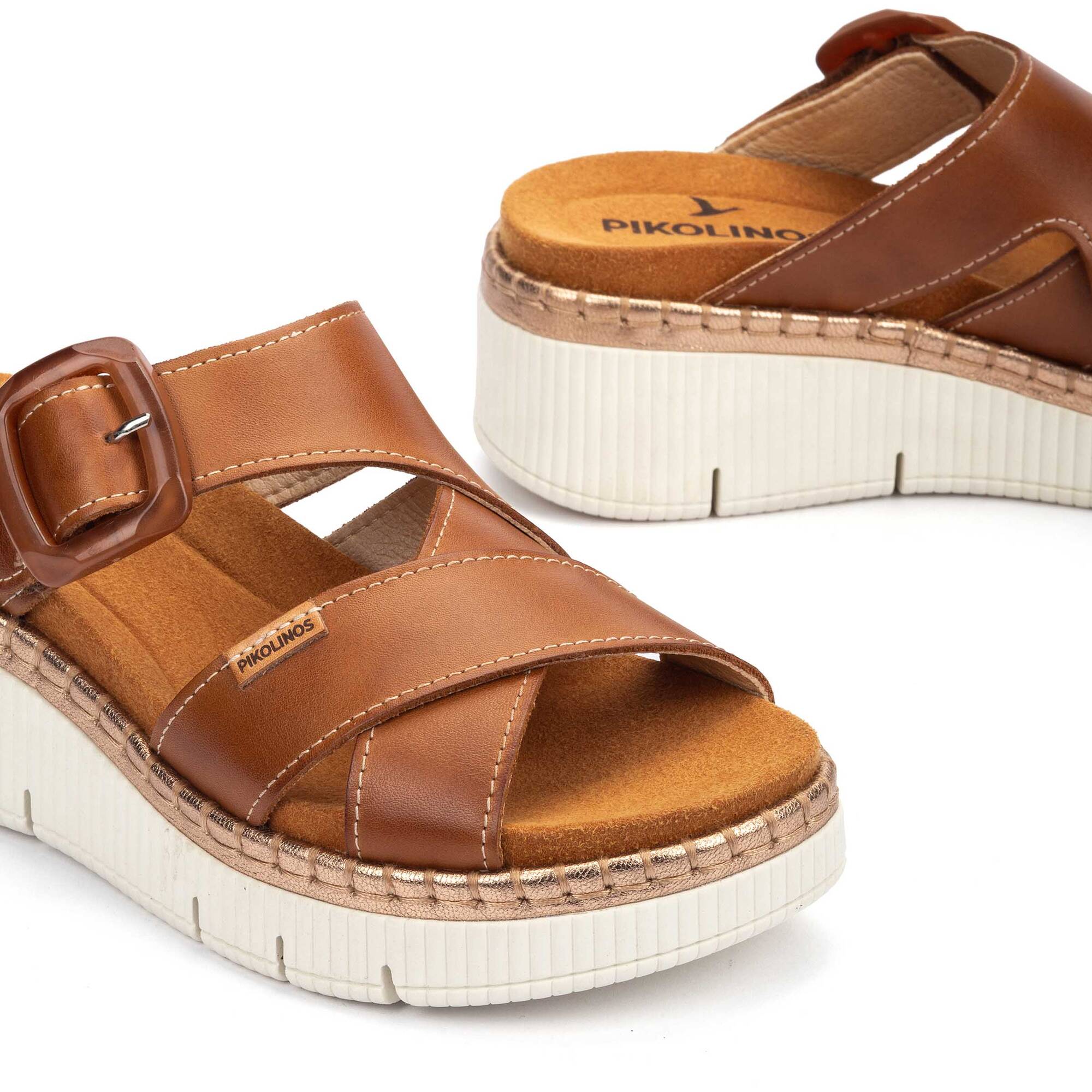 Wedges and platforms | GOMERA W0K-0827C1, BRANDY, large image number 60-W0K-0827C1_250_Pikolinos_GOMERA_BRANDY_full.jpg | null