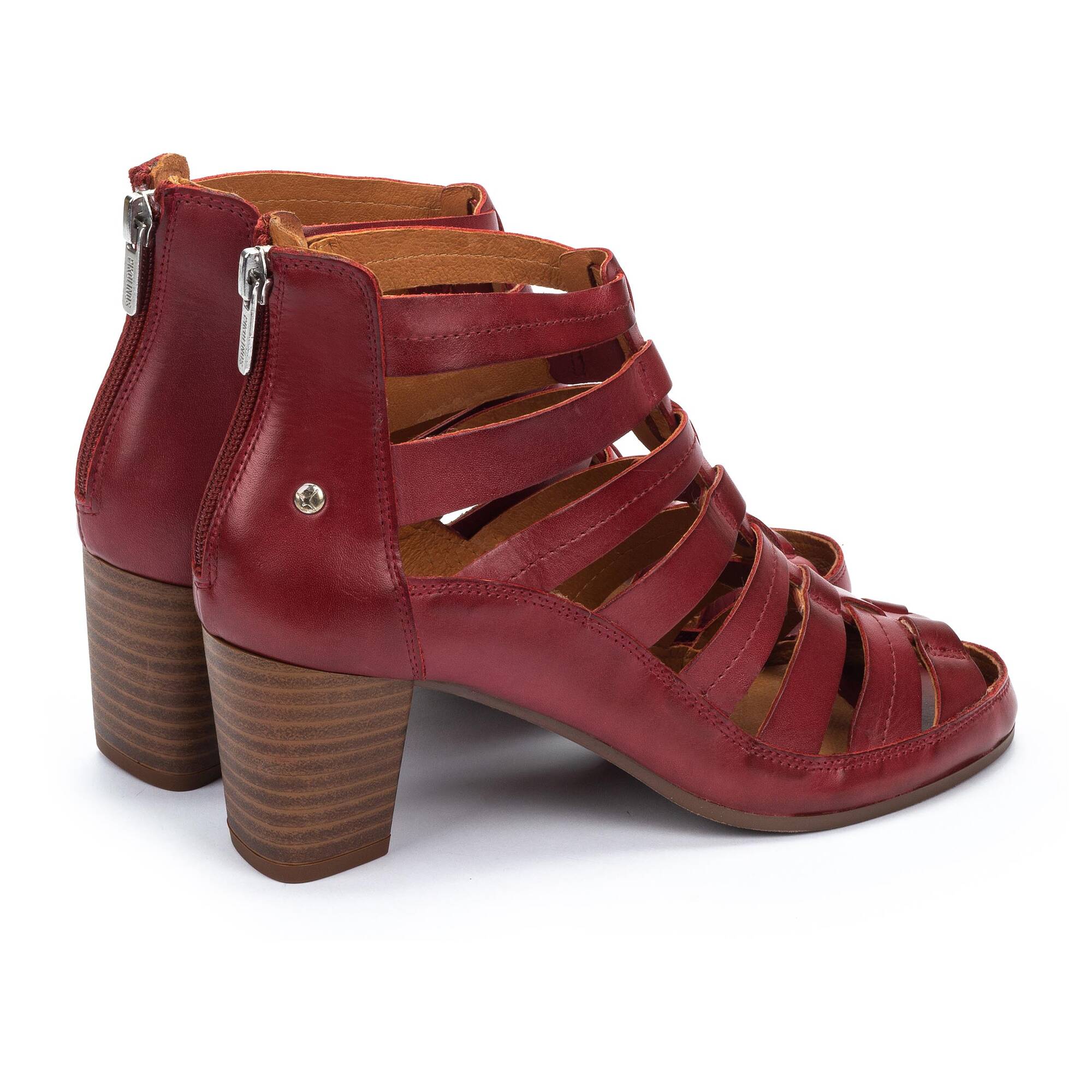 Women's heeled sandals with zip ALMENARA W1E-1592 | PIKOLINOS