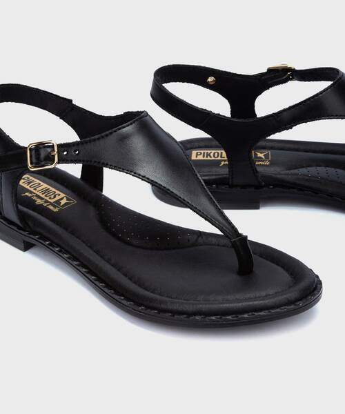 Flat sandals | ALGAR W0X-0954 | BLACK | Pikolinos