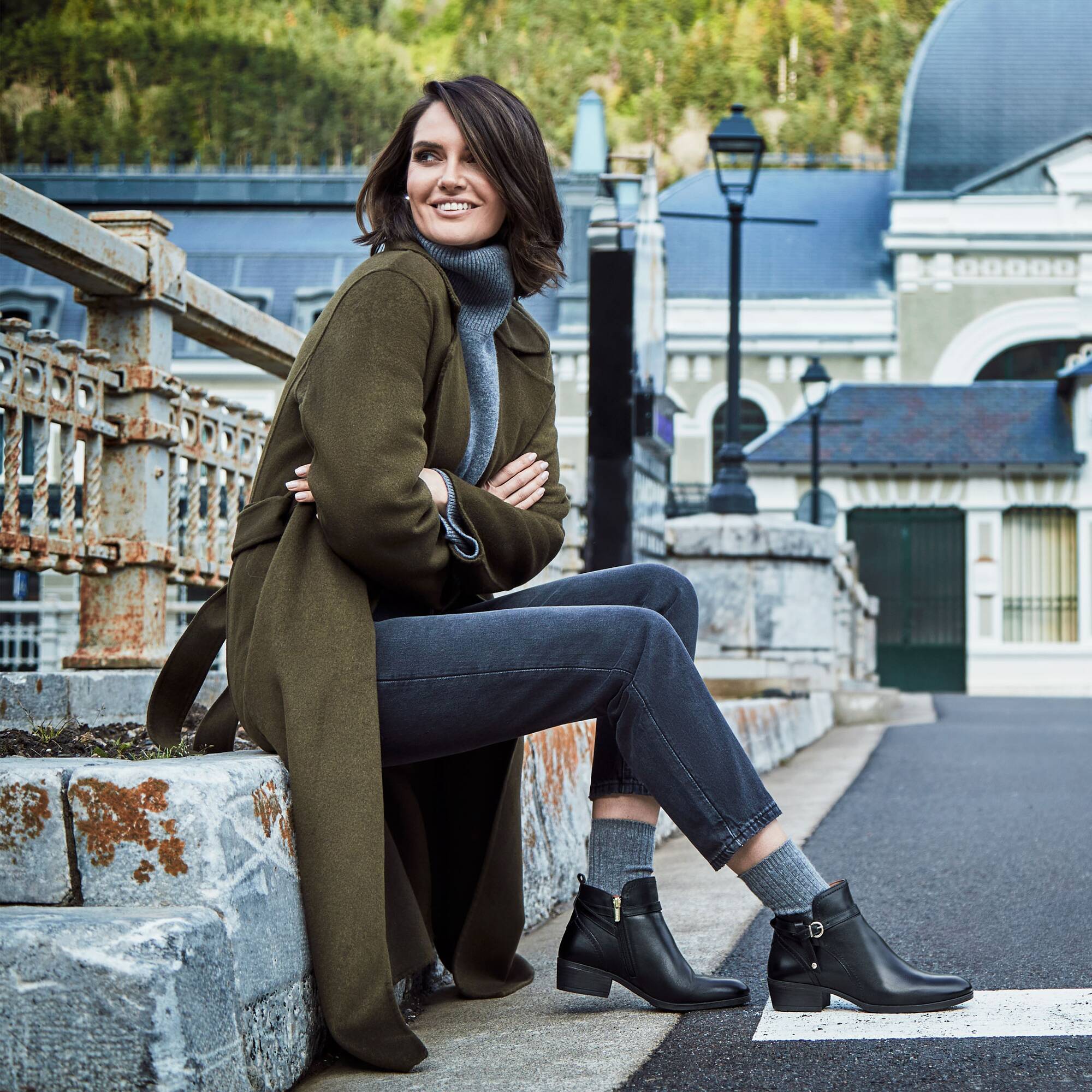 Heeled ankle boots | DAROCA W1U-8901C1, BLACK, large image number 91-W1U-8901C1_000_Pikolinos_DAROCA_BLACK_full.jpg | null