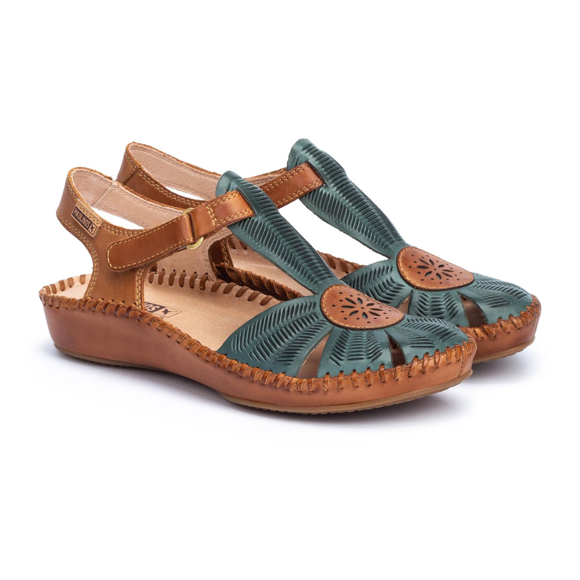 Sandals and Mules | P. VALLARTA 655-0575, EMERALD, large image number 20 | null