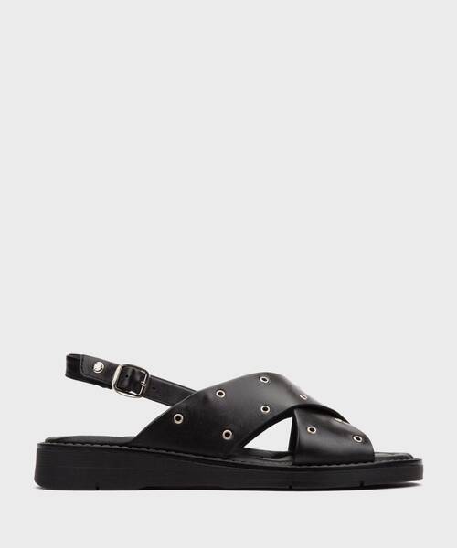 Flat sandals | ROQUETAS W9B-0782 | BLACK | Pikolinos