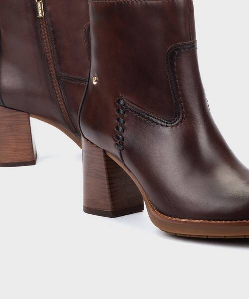 Botines con Tacón | PALENCIA W9U-8945C1 | CAOBA | Pikolinos
