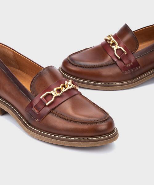 Mocassim com corrente decorativa , ALDAYA W8J , ALDAYA W8J-3875C1 , CUERO