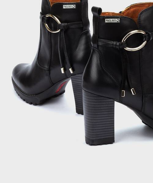 Heeled Booties | CONNELLY W7M-8542 | BLACK | Pikolinos