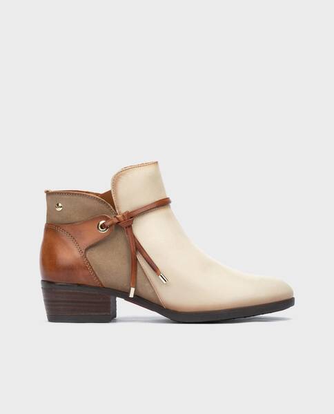 Botines Tacón | DAROCA W1U-8505C1 | MARFIL | Pikolinos