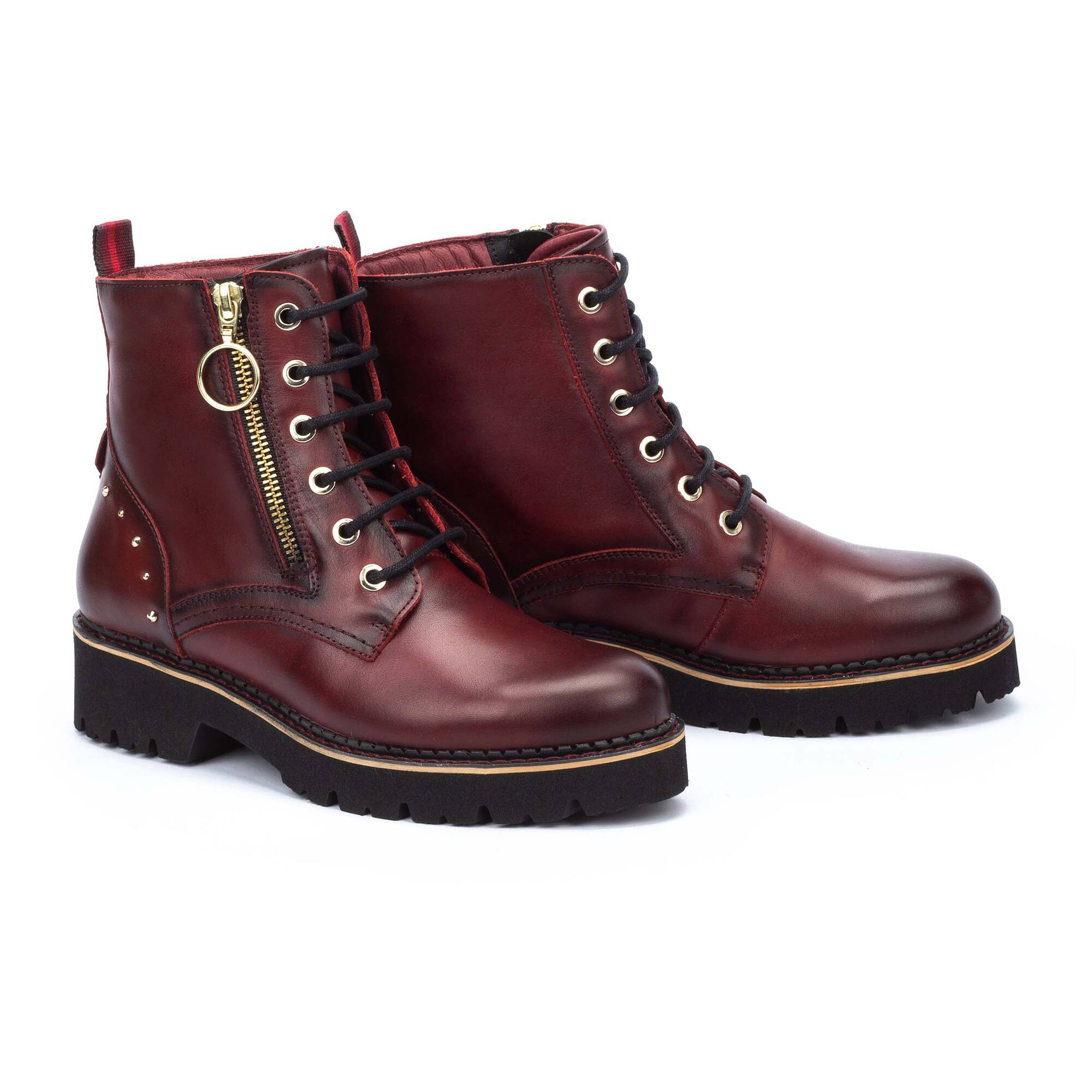 Lace-up biker ankle boots VICAR W6S-8619 | Outlet PIKOLINOS