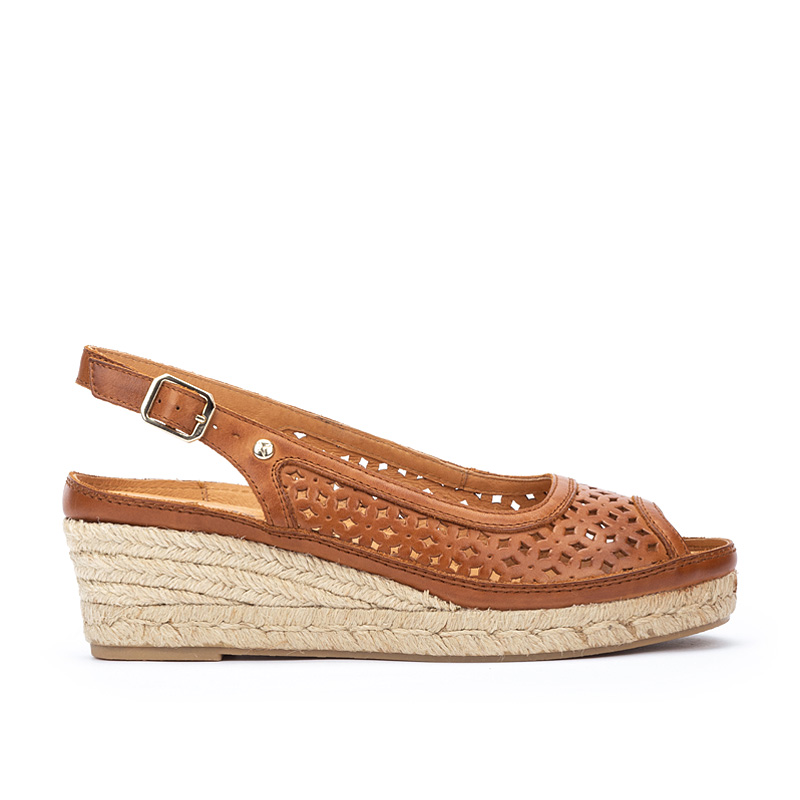 Pikolinos Sandalias cuña de piel BENIDORM W4A