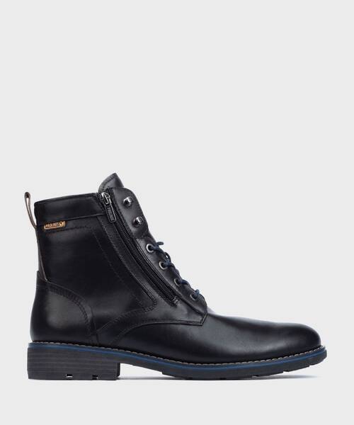Ankle boots with zip , YORK M2M , YORK M2M-8171 , BLACK