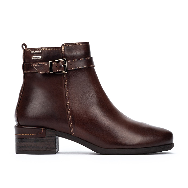 Pikolinos Botines de tacón de piel MALAGA W6W