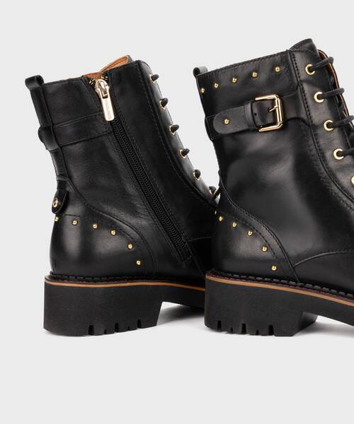 Flat Booties | VICAR W6S-8702 | BLACK | Pikolinos