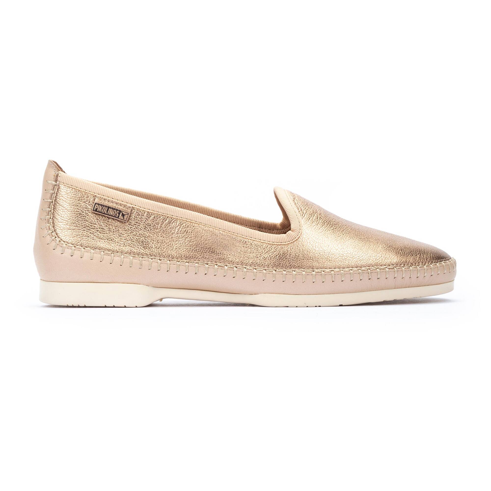 Pikolinos Mocassini Slip-on In Pelle Forata – Donna – Tacco Piatto 1,5 Cm – Suola Sintetica – Comodi