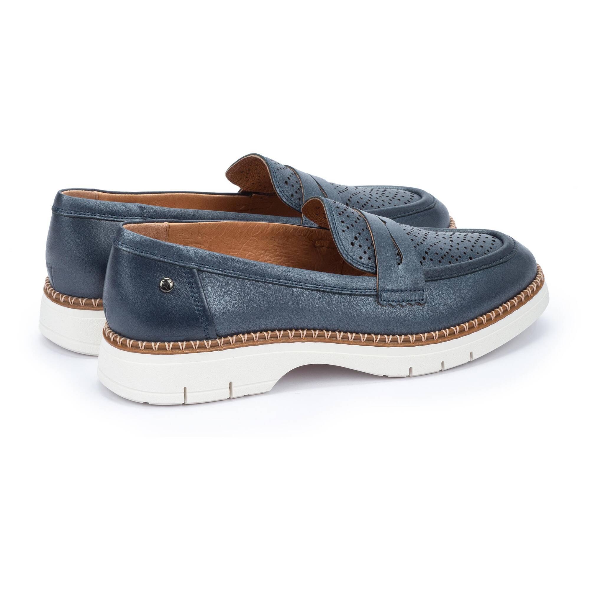 Loafers | HENARES W1A-3864CP, BLUE, large image number 30 | null