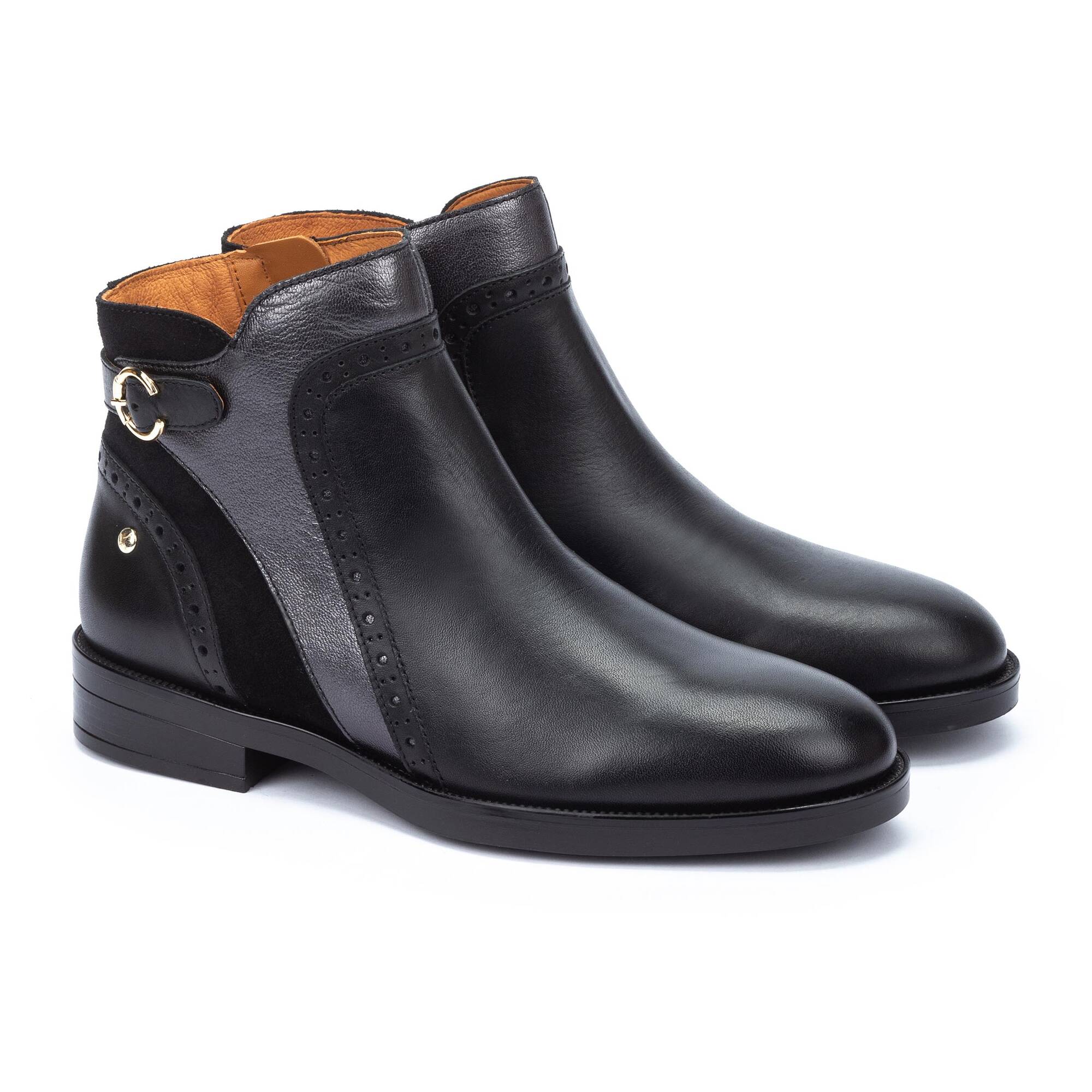 Flat Booties | PUERTOLLANO W3C-8553C1, BLACK, large image number 20 | null