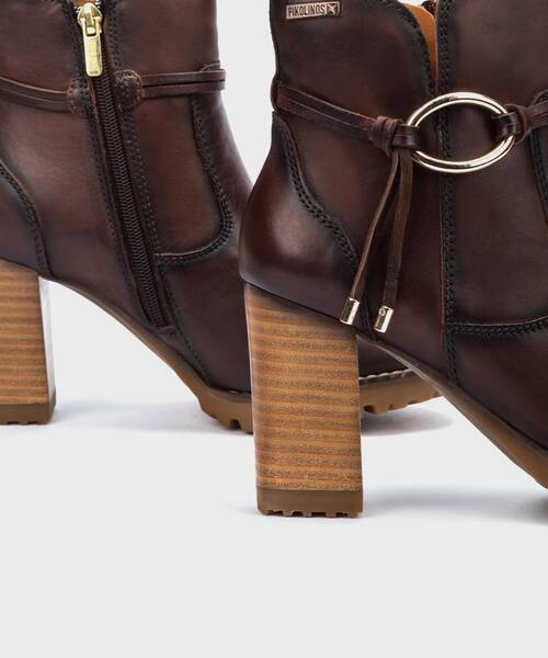 Heeled Booties | CONNELLY W7M-8542 | CAOBA | Pikolinos