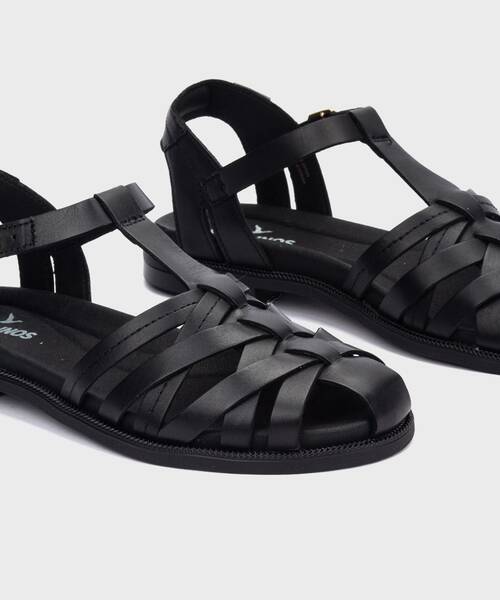 Flat Sandals | NAVIA W3E-0637 | BLACK | Pikolinos