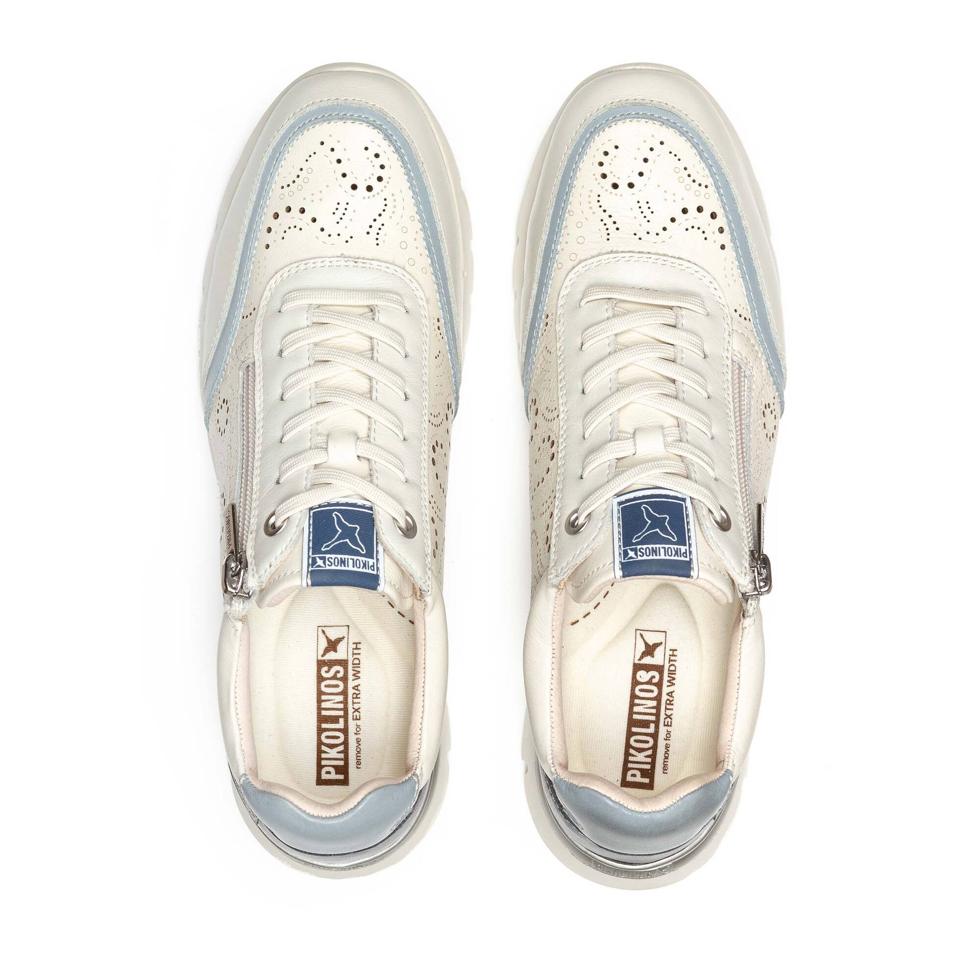 Women's trainers with laces and zipper CANTABRIA W4R-6622 | PIKOLINOS