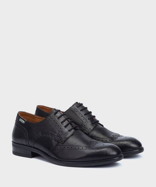 Lace-up shoes | BRISTOL M7J-4186 | BLACK | Pikolinos