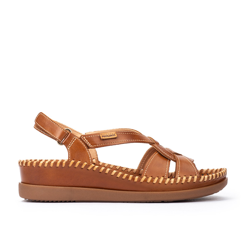 Pikolinos Sandalias cuña de piel CADAQUES W8K