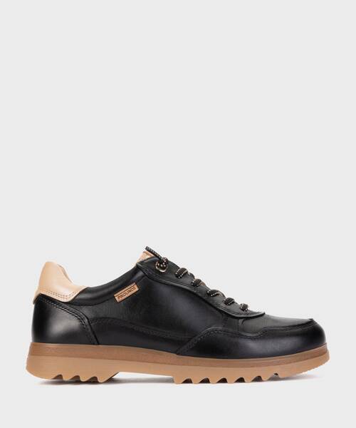 Women's casual shoes with elastic laces , VIGO W3W , VIGO W3W-6915C2 , BLACK